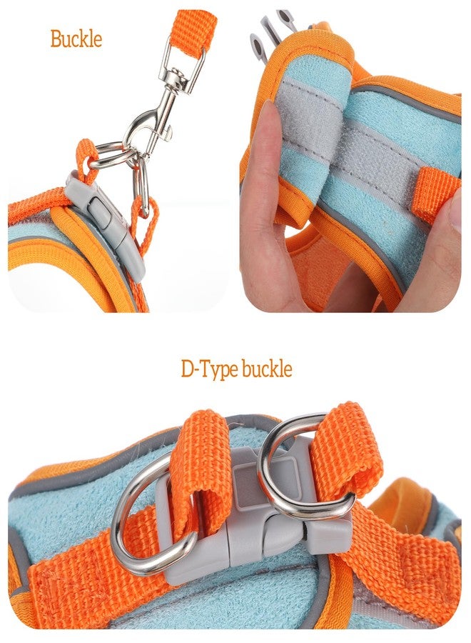 Zelphvt Bunny Harness and Leash Set Double Buckle with Reflective Strips, Adjustable Rabbit Vest Soft Breathable Leash Vest with Safety Buckles Pets Stuff Rabbit Walks Accessories(S) - Image 4